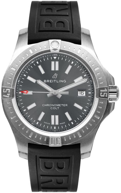 breitling colt 41 leather strap|breitling colt 41 tempest grey.